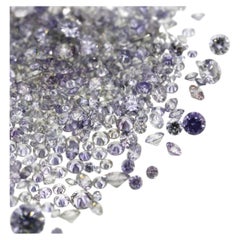 Natural Fancy Blue Grey 0.002 ct to 0.08 ct Round cut Diamonds Parcel Melles Mix