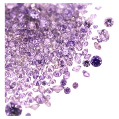 Natural Fancy Blue violet 0.002 ct to 0.08 ct Round cut Diamonds Parcel Melles