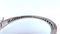 Natural Fancy Brown Diamonds Wide Cluster Bangle Bracelet 14kt