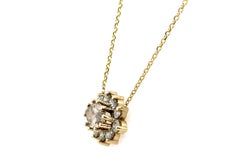 Elegante Halskette mit Marquise-Diamant-Anhänger in Schokoladenbraun, neu, 1 Karat im Zentrum
