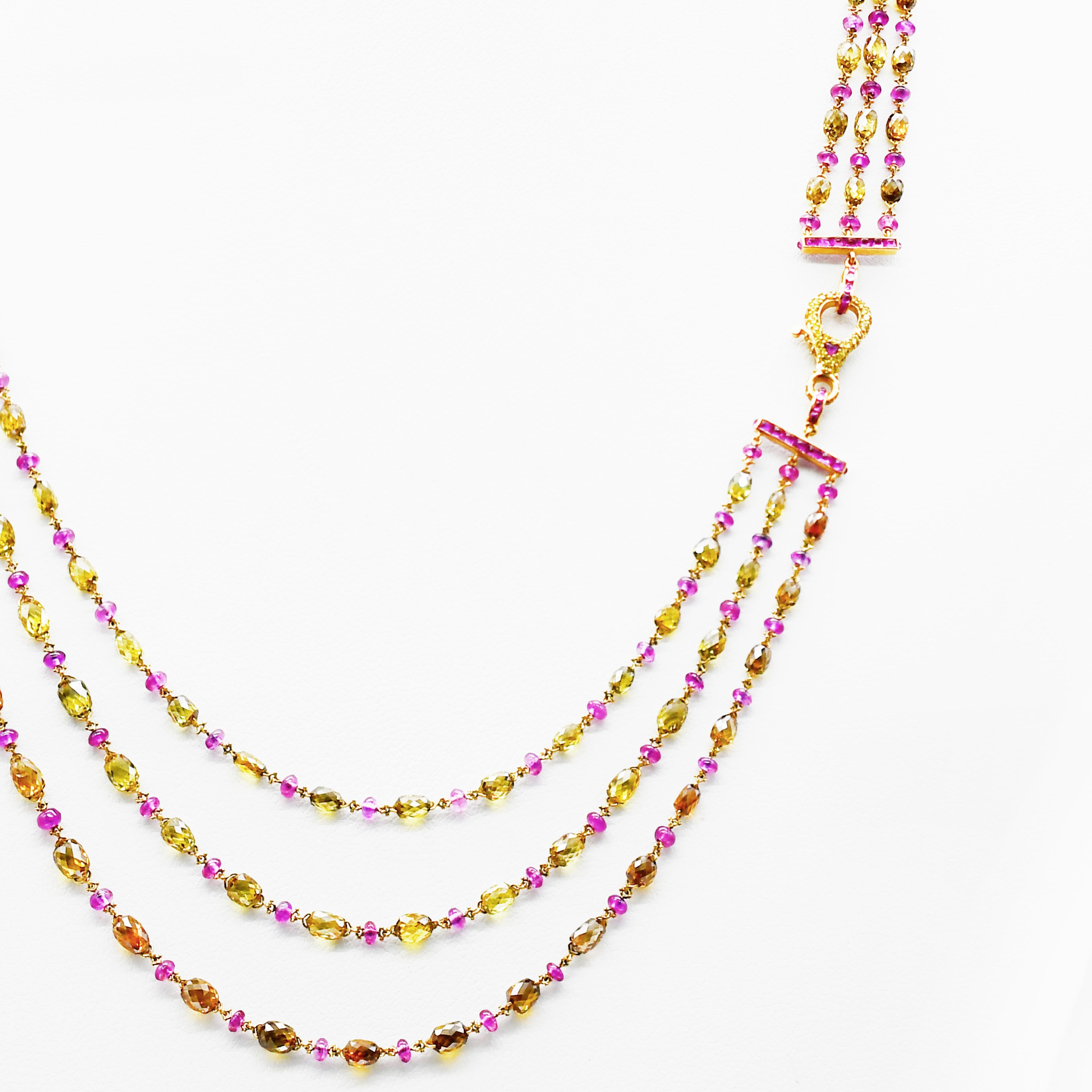 fancy ruby necklace