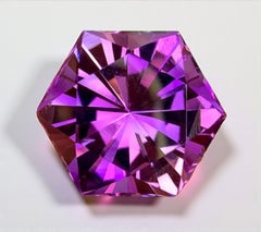 Natural Fancy Cut Amethyst Gemstone: 24.30 Carat February Birthstone