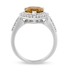 Natural Fancy Deep Brown Yellow Diamond Ring, 4.00 carats