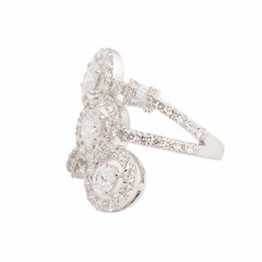 Natürlicher 0,57cts Fancy Diamant Ring in 18k Gold