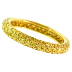 Natural Fancy Intense Yellow Diamond Band Ring by Pierre/Famille
