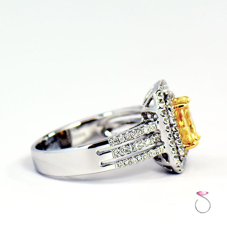 fancy intense yellow diamond rings