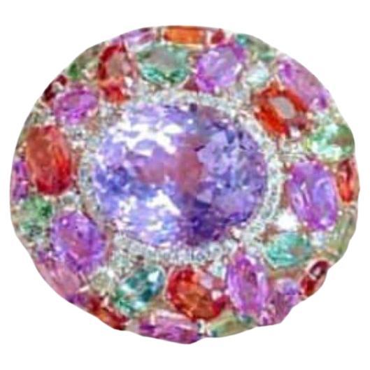 18k Gold Pink Sapphire and Diamond Ring, India, New For Sale