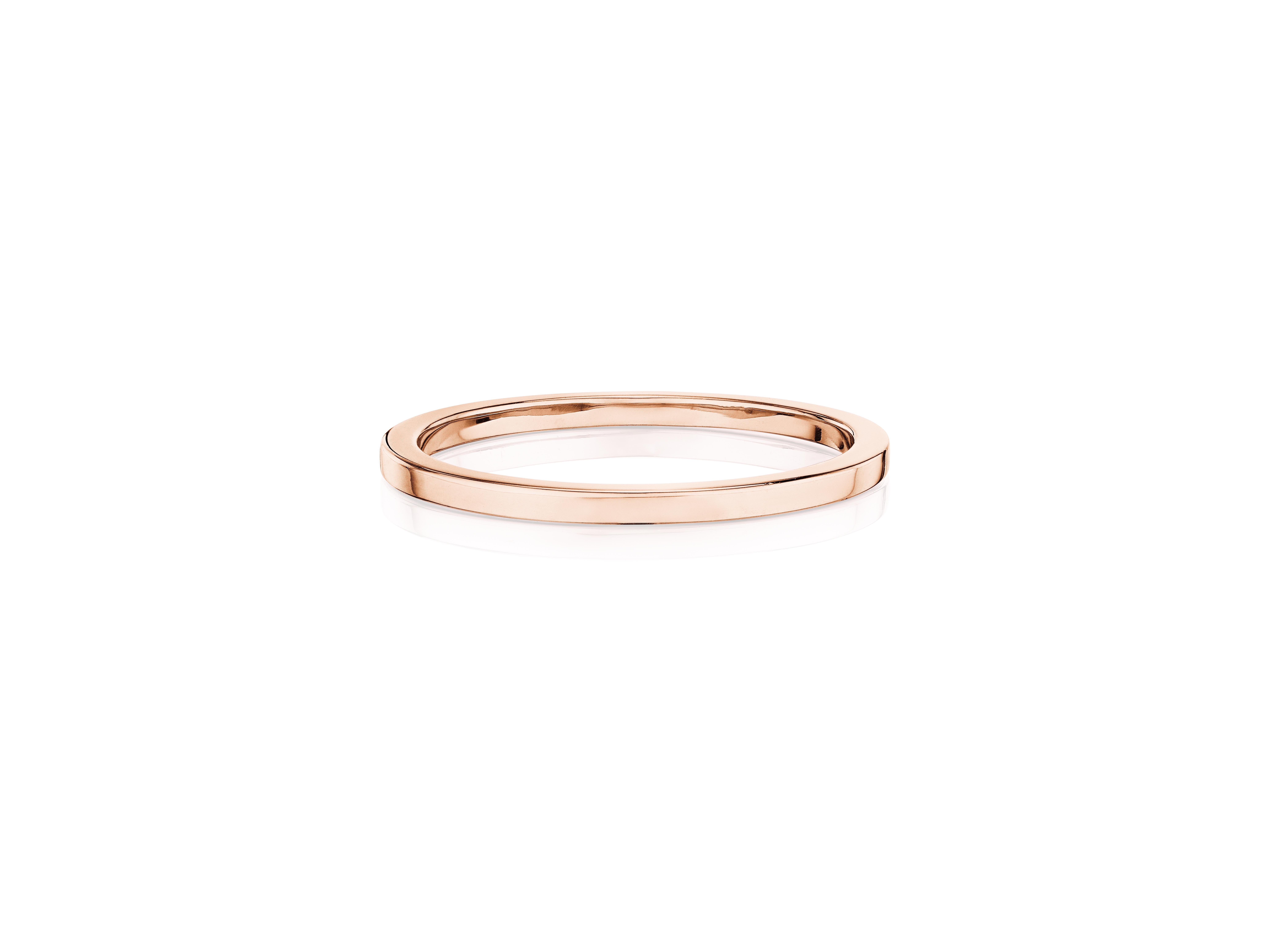 For Sale:  Natural Fancy Pink Diamond Stackable Ring Set in 18K Rose Gold 2