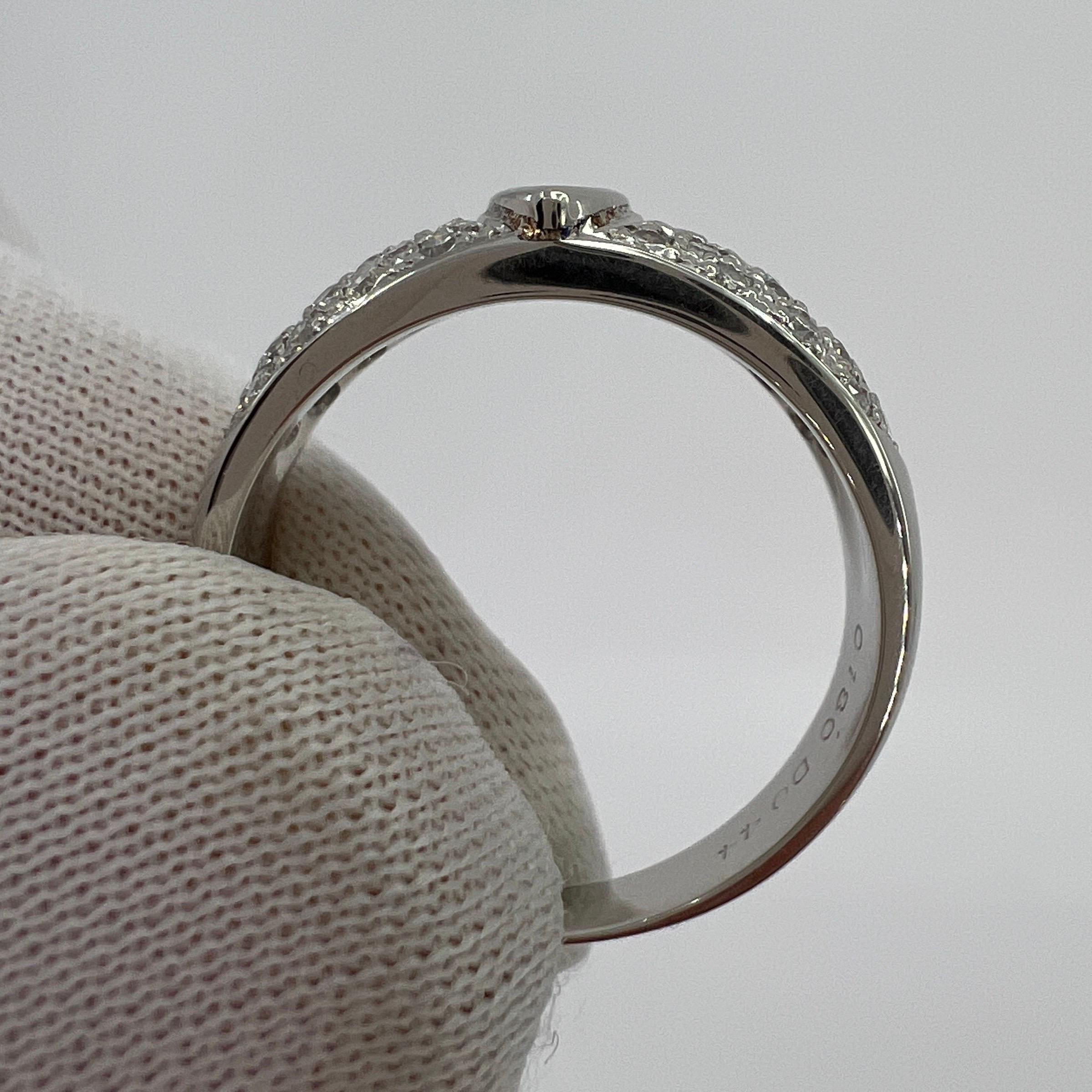 Nature Vivid Diamonds en platine avec pavé, taille en Marquise en vente 8