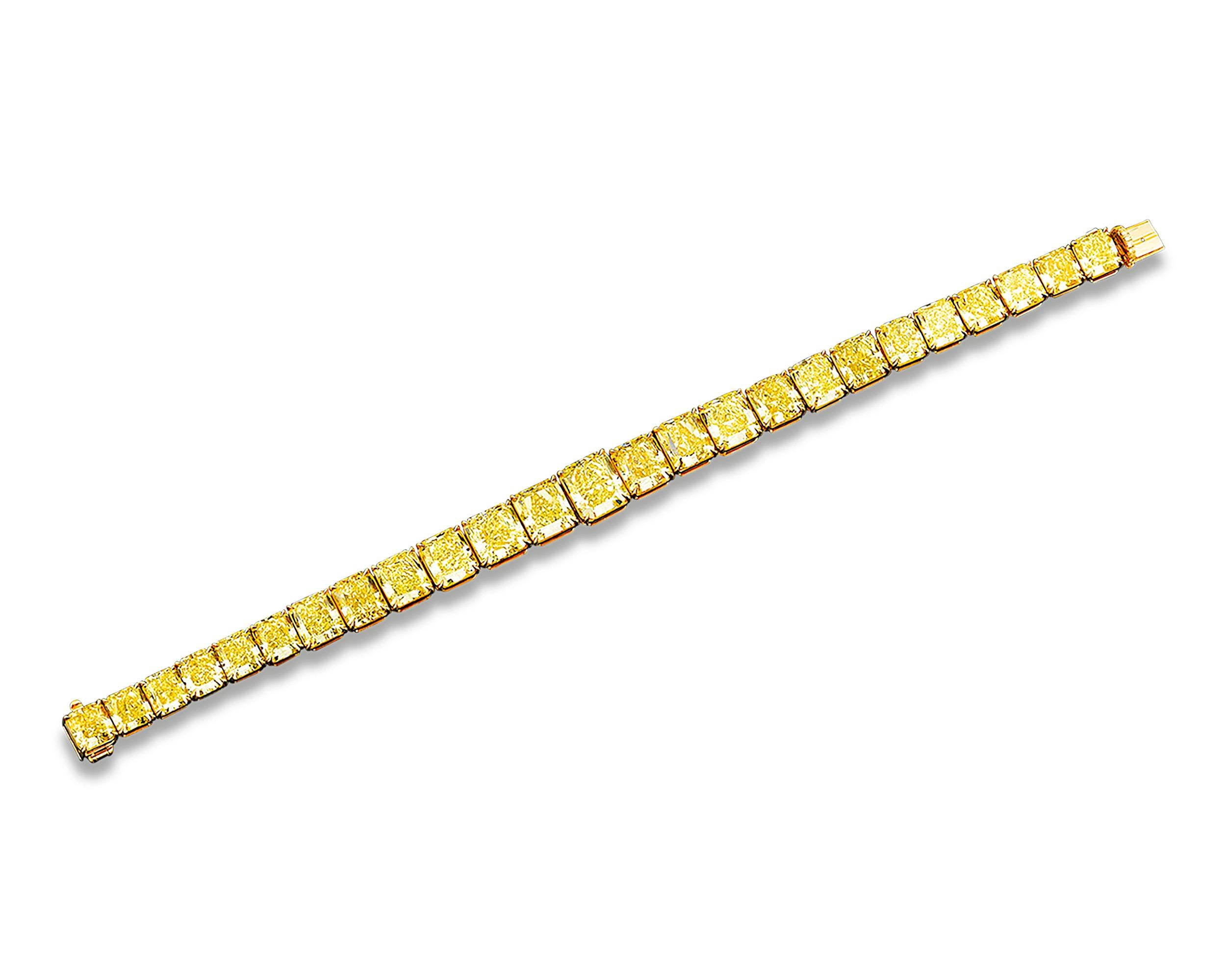 canary yellow diamond bracelet