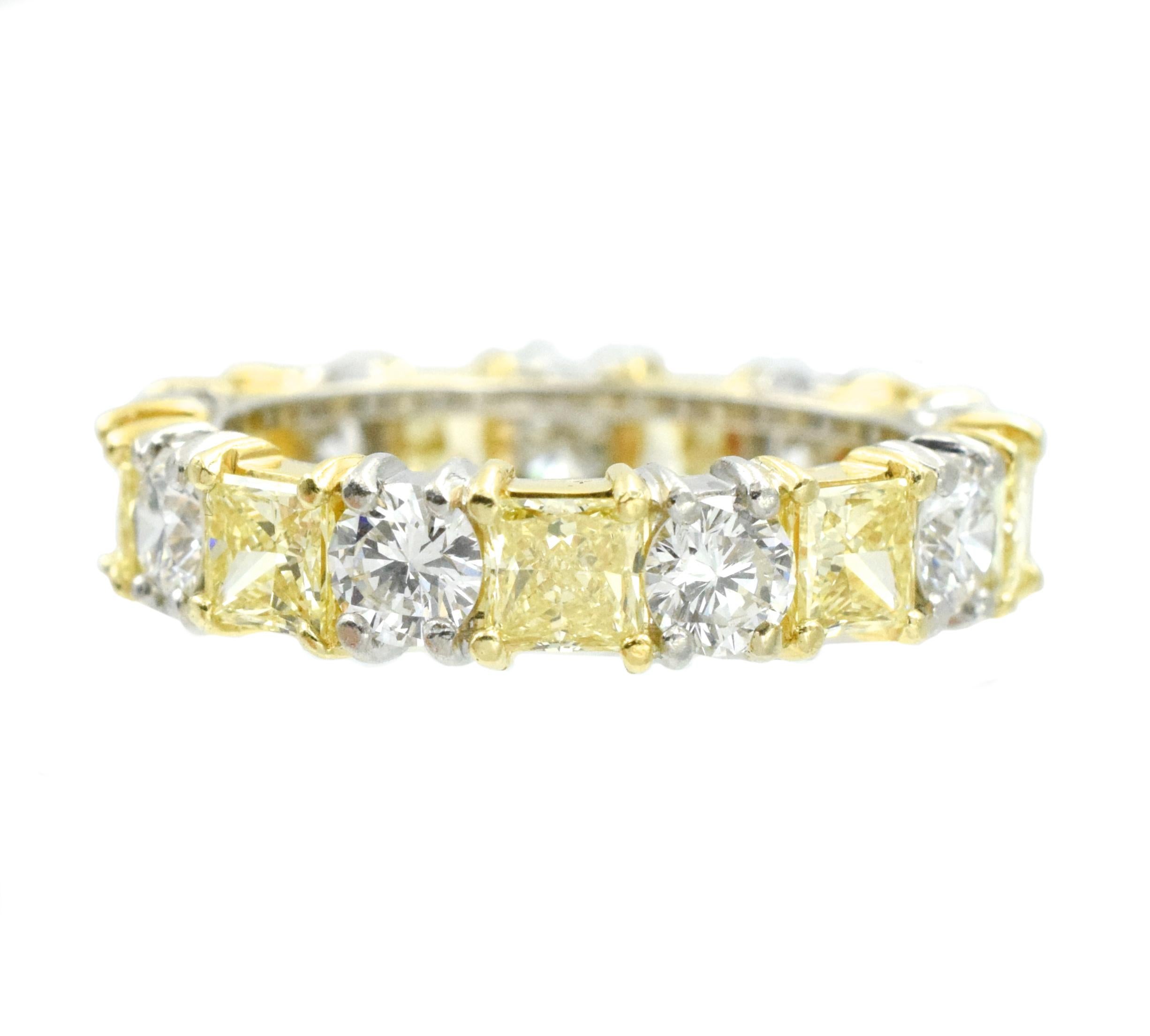 NALLY Natural Fancy Yellow Diamond Band 1