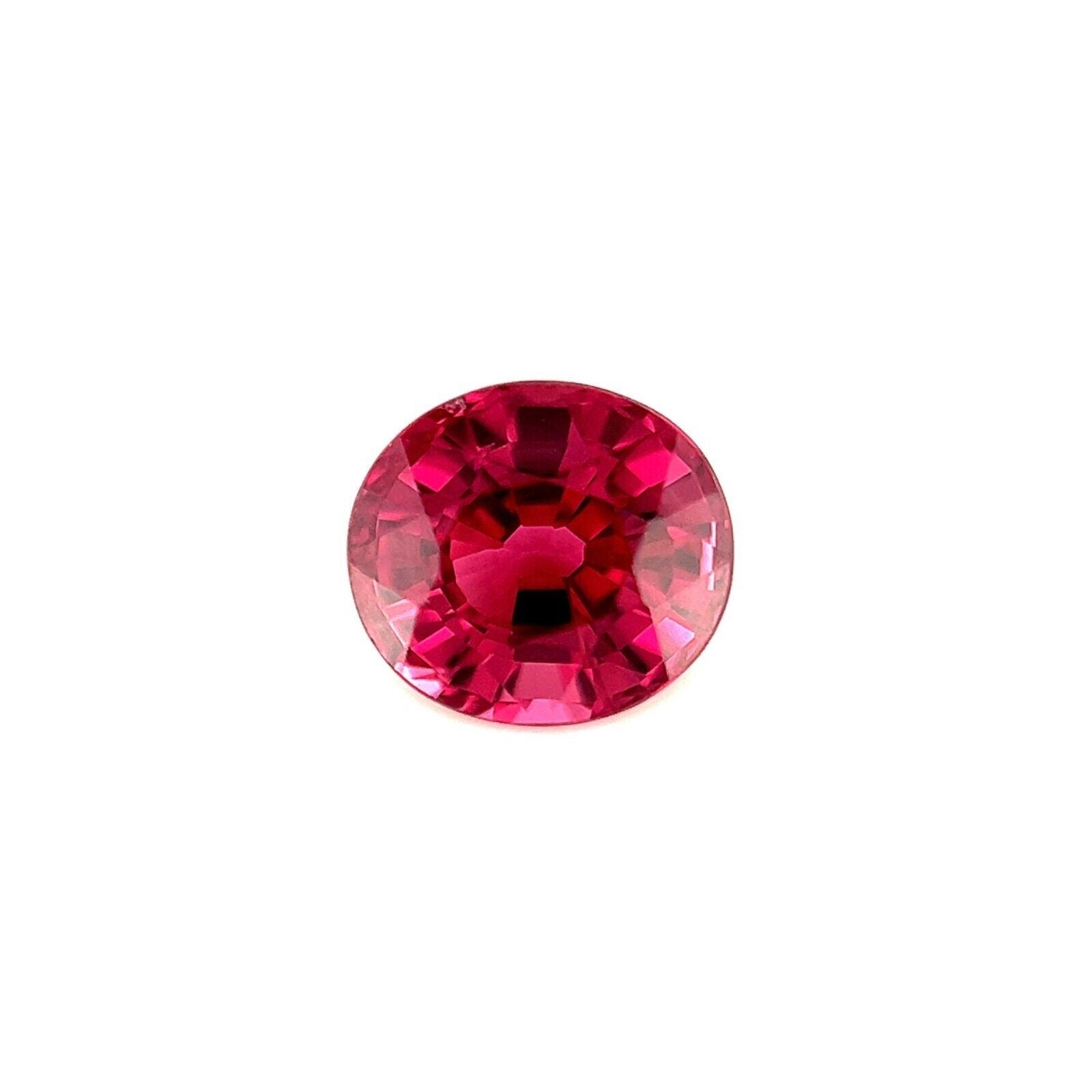 Natürlicher feiner 1,68ct Vivid Pink Lila Rhodolith Granat Oval Schliff Edelstein VS im Angebot