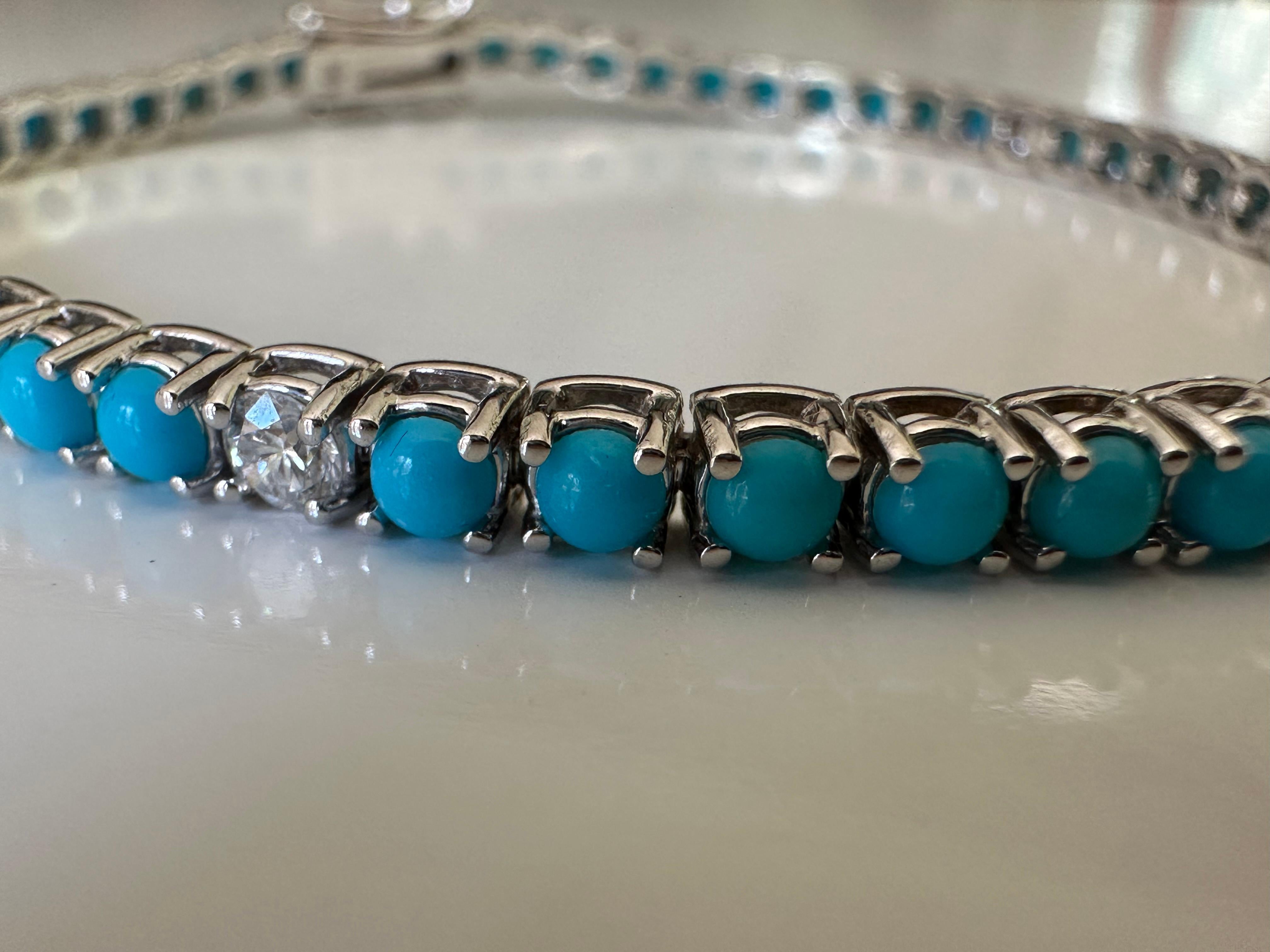 turquoise tennis bracelet