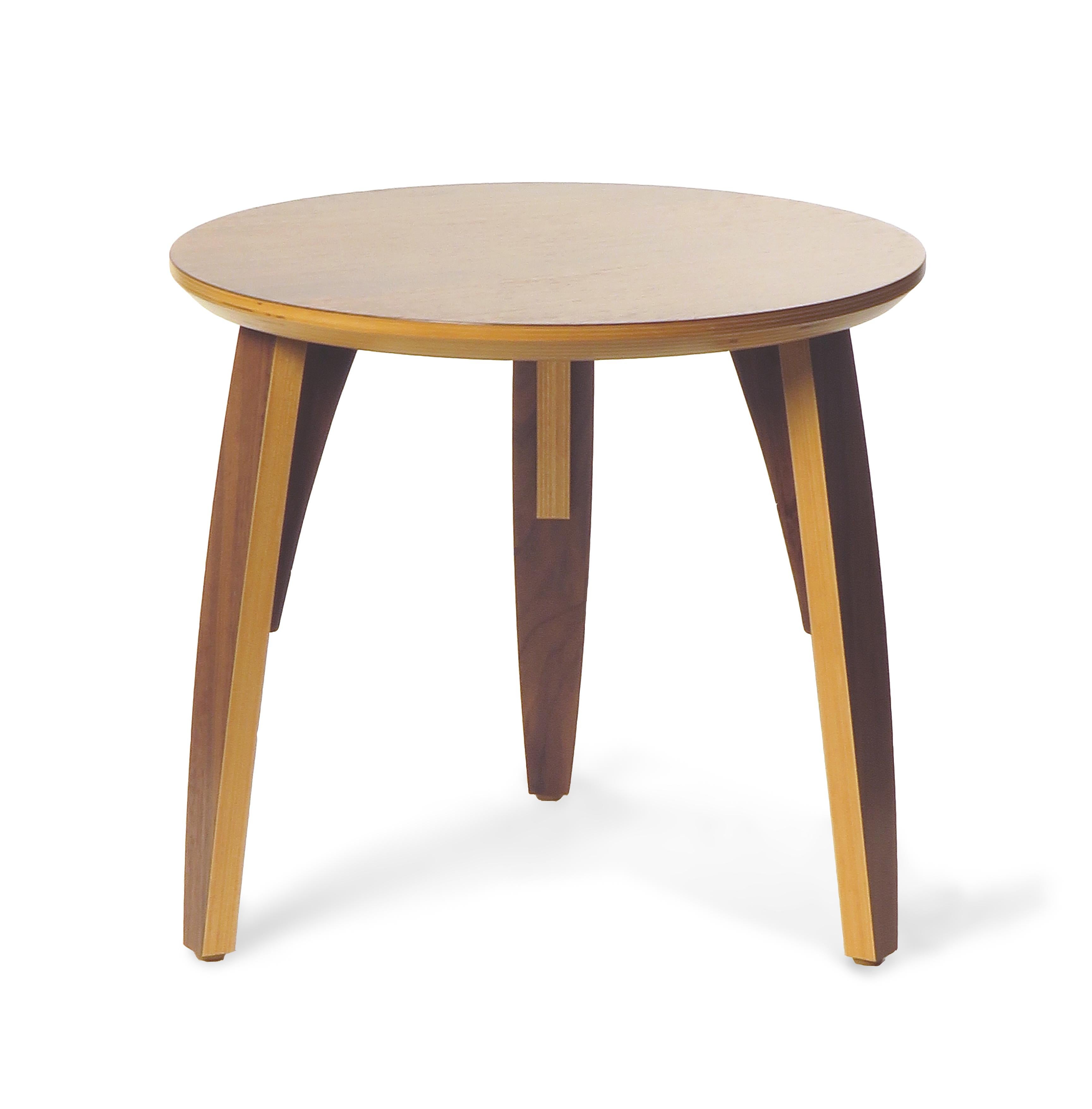 Birch Natural Finish Maple Modern Side Table. Made in USA by Peter Danko For Sale