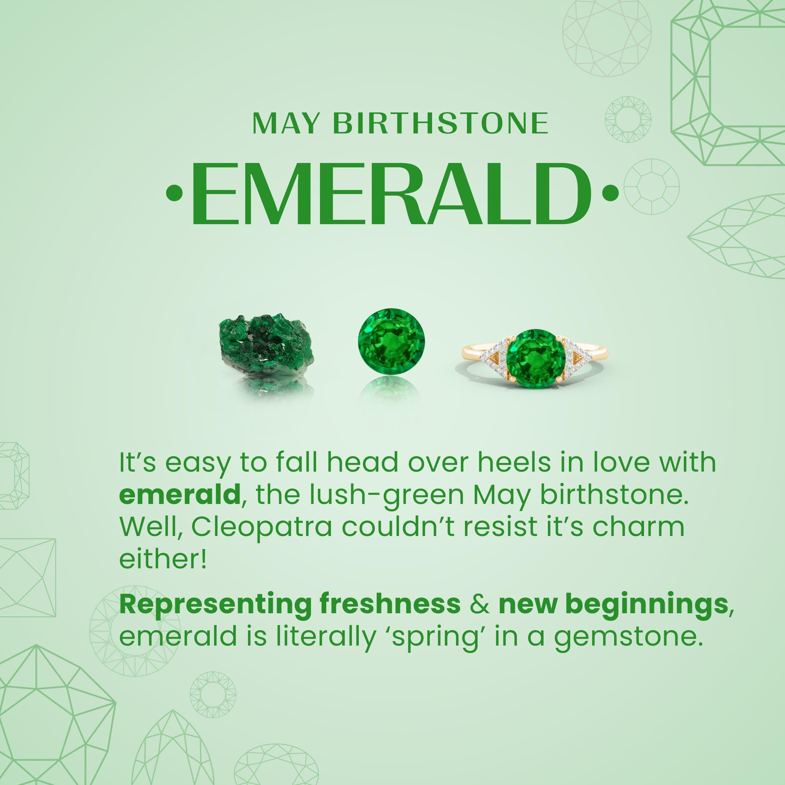 Natürliche schwebende Smaragd-Ohrringe mit 0,40 Karat Smaragd und Diamant aus 14 Karat Roségold (Ovalschliff) im Angebot