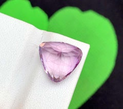 Natural Flower Cut Amethyst Gemstone: 8.55 Carat Faceted For Jewelry Making