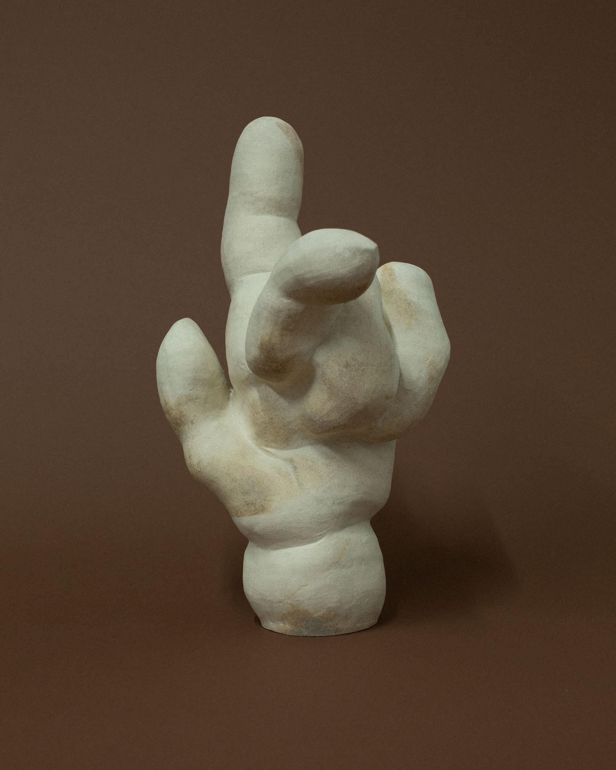 American Natural Folding Hand Sculpture by Common Body For Sale