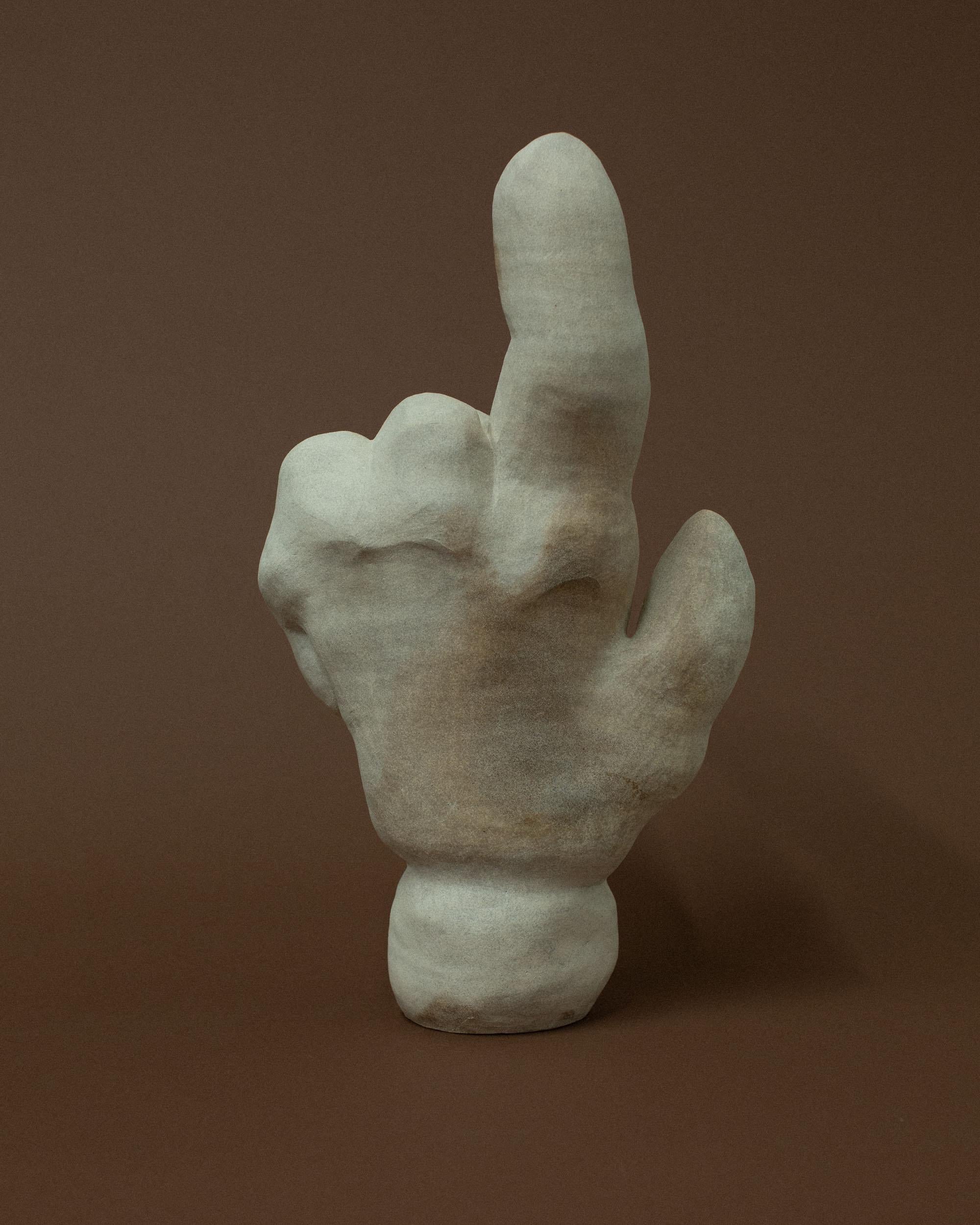Natural Folding Hand Sculpture by Common Body In New Condition For Sale In Geneve, CH