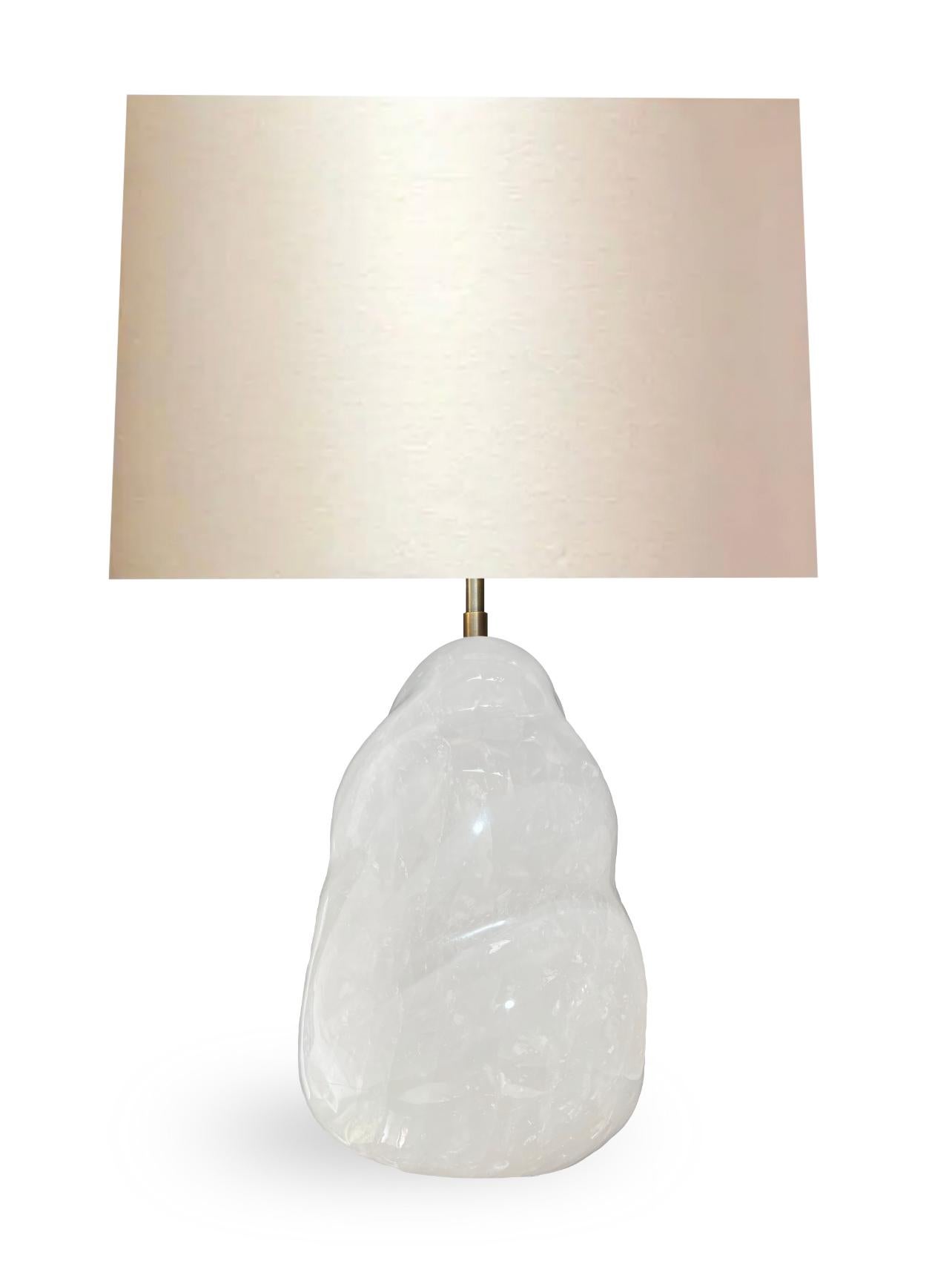 natural crystal lamp