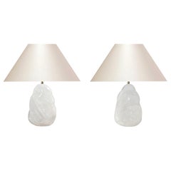 Natural Form Rock Crystal Lamps by Phoenix