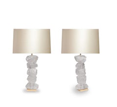 Natural Form Rock Crystal Quartz Lamps