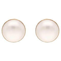 Orecchino con perle d'acqua dolce Nature in oro 18 carati