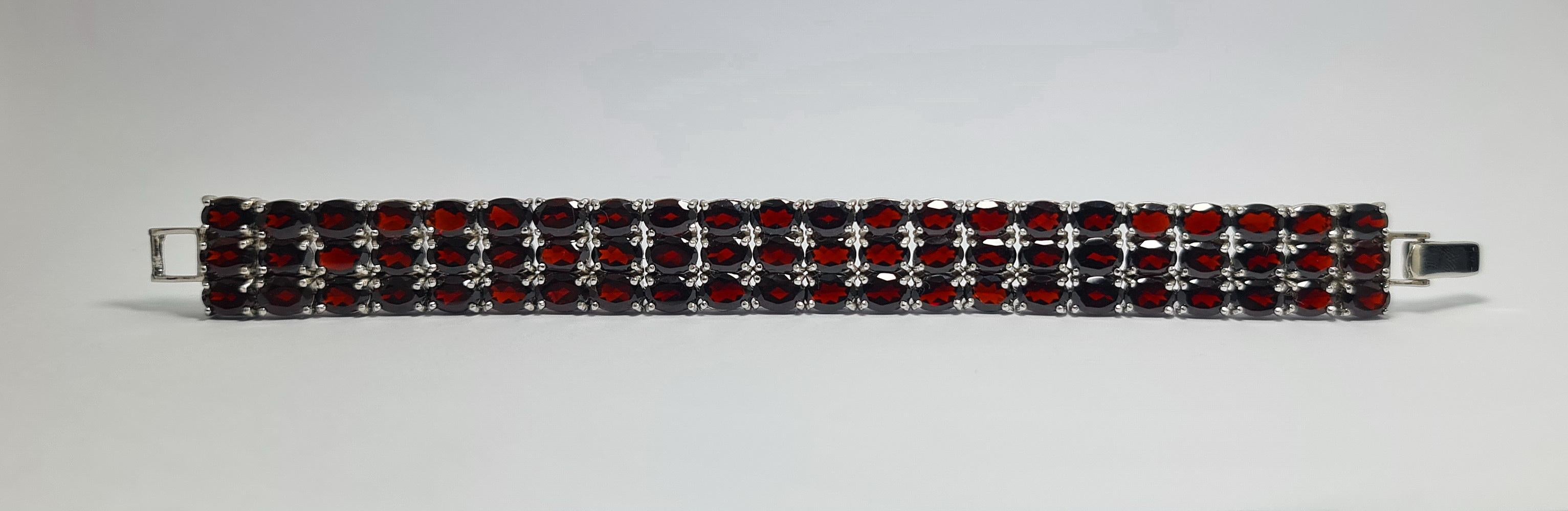 black garnet bracelet