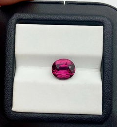 Pierre précieuse rhodolite grenat naturel de 3,46 carats, taille ovale, certificat AGL, Sri-Lanka