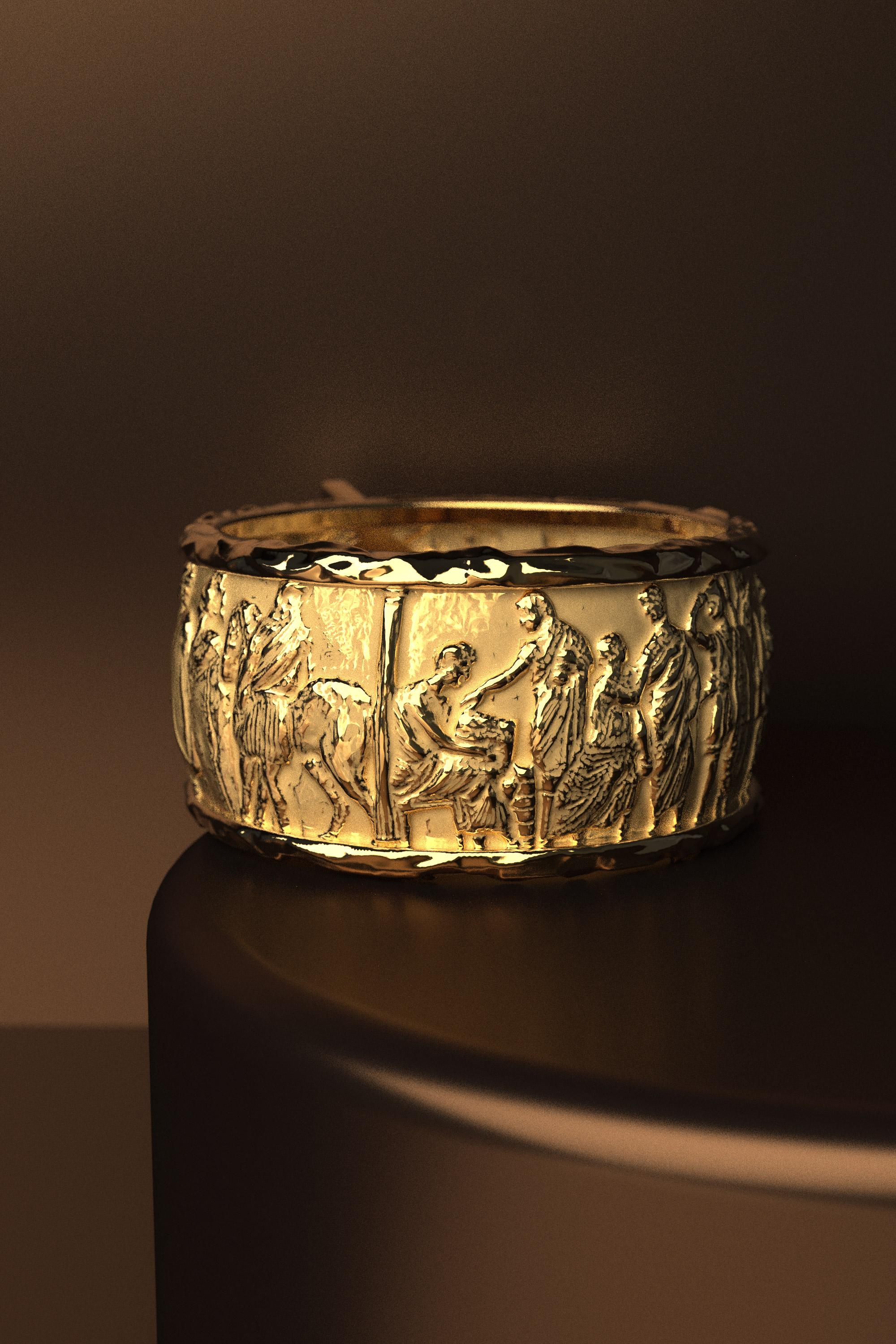 For Sale:  Natural Garnet Ring in 18k Gold, Oltremare Gioielli, Italian Fine Jewelry 7