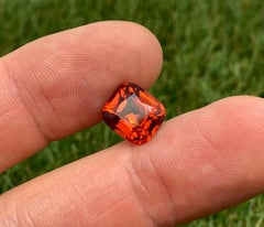 Natural Garnet Spessartite Loose gemstone 6.73 Ct. Fanta color. Certificate GFCO