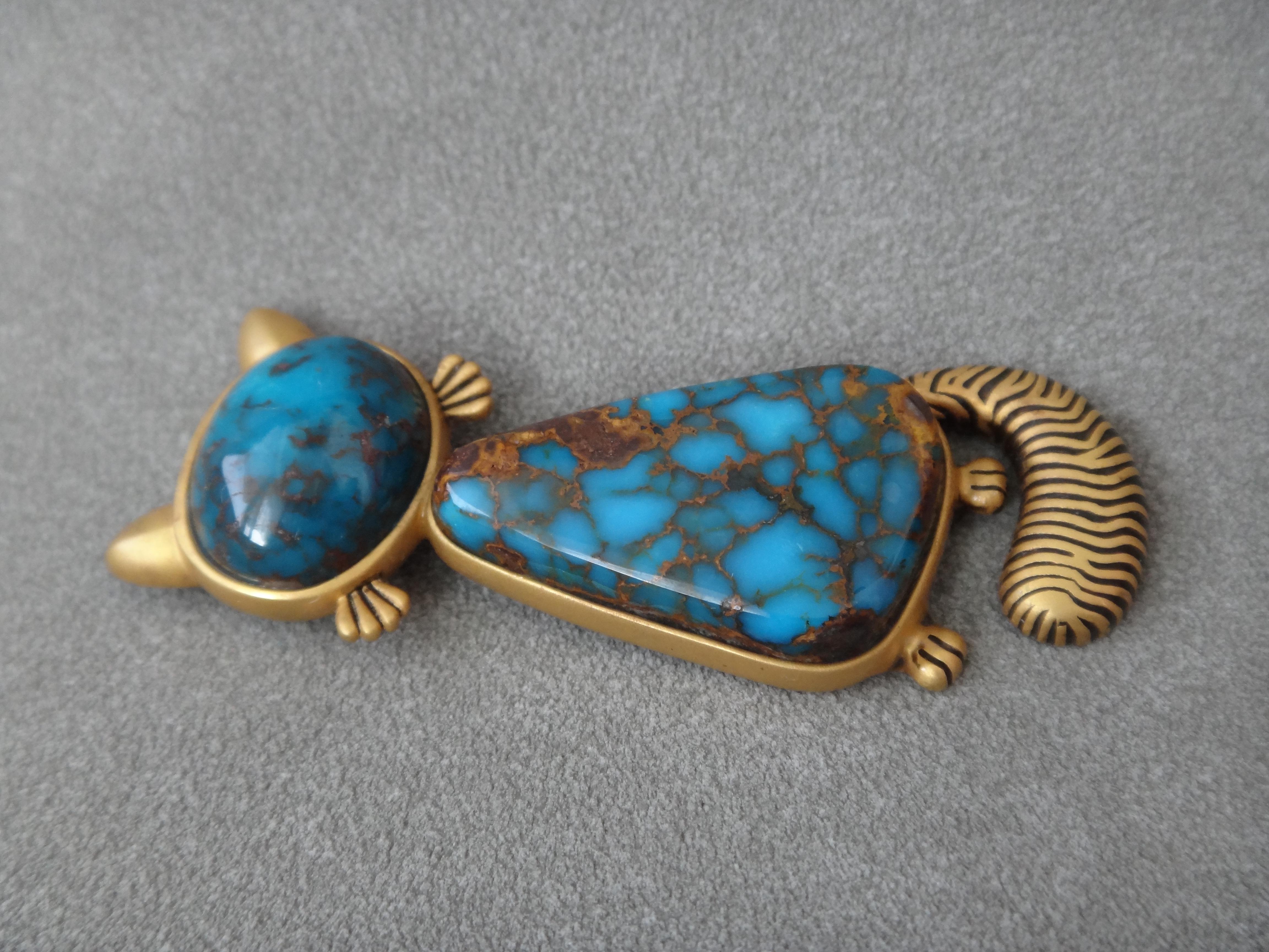 reiner natürlicher Edelstein Grade Bisbee und Candelaria Türkis 18K Gold Pandent (Cabochon) im Angebot