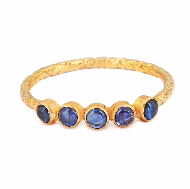Natural Gemstone Ring 18K gold in vendita 1