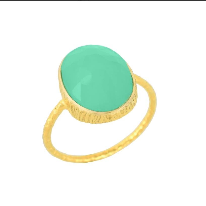 Natural Gemstone Ring 18K gold in vendita 4