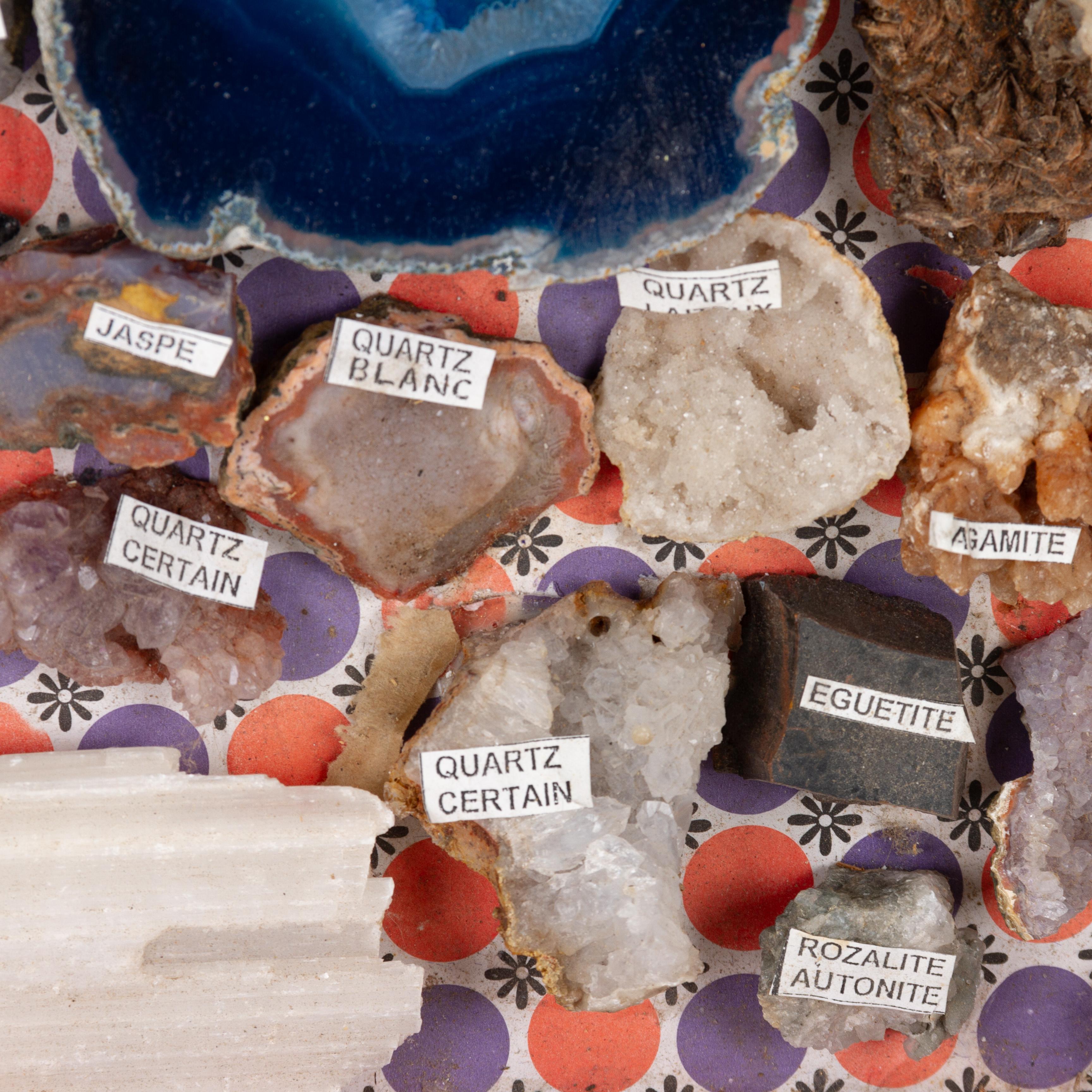 Multi-gemstone Natural Geology - Large Mineral Gemological Gemstone & Fossil Collection  For Sale