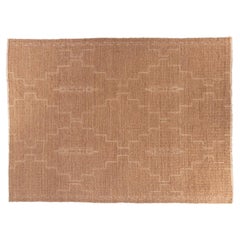 Natural Geometric Flat Weave Area Rug