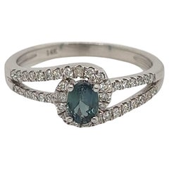 Natural GIA Certified 0.45 Ct. Alexandrite Cocktail Ring