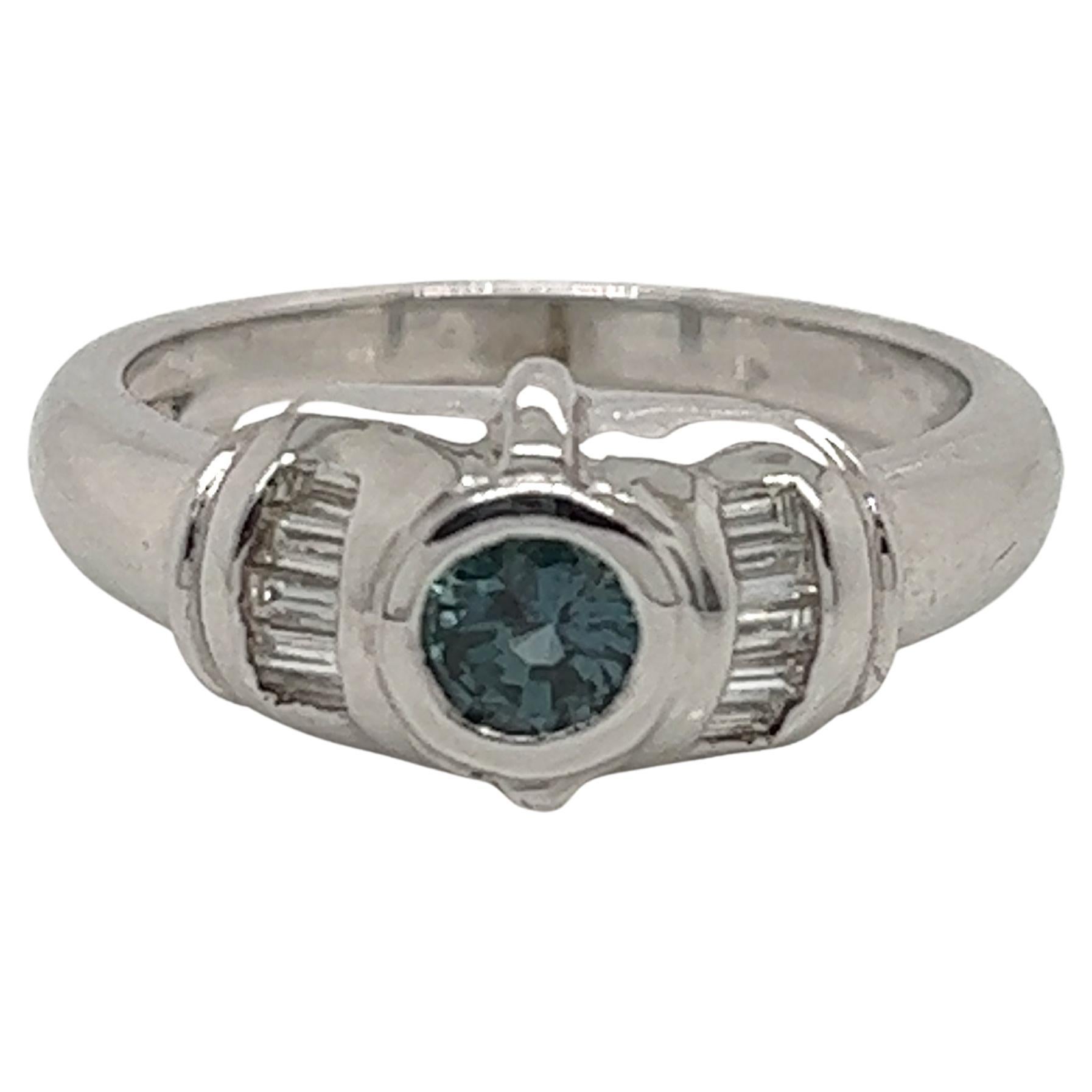 Natürlicher GIA-zertifizierter 0,53 Karat Alexandrit Vintage-Ring