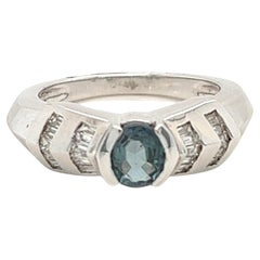 Natural GIA Certified 0.66Ct. Alexandrite Vintage Ring