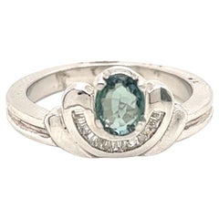 Natürlicher GIA-zertifizierter 0,73 Karat Alexandrit Vintage-Ring