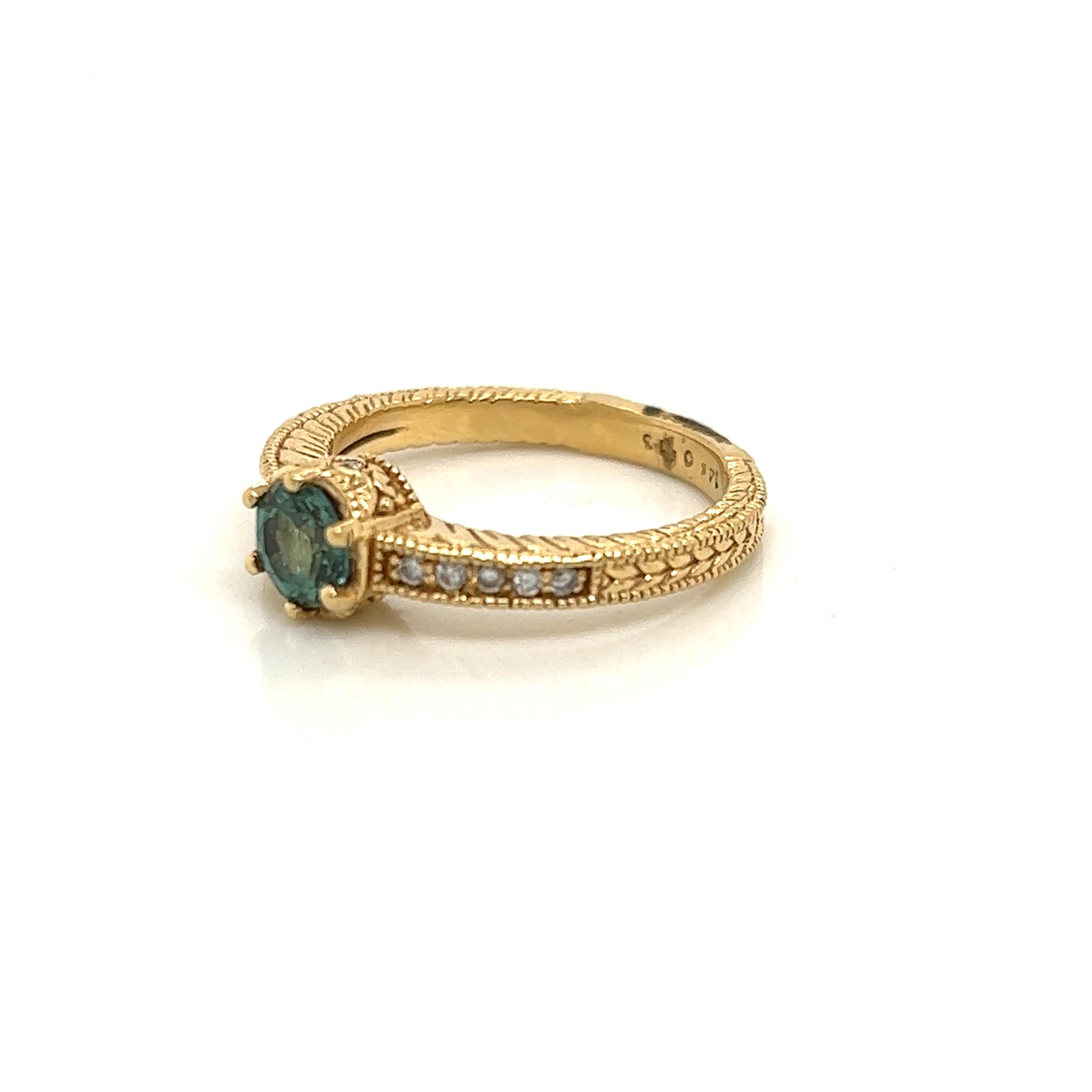 Victorian Natural GIA Certified 0.77 Ct. Alexandrite Cocktail Ring For Sale