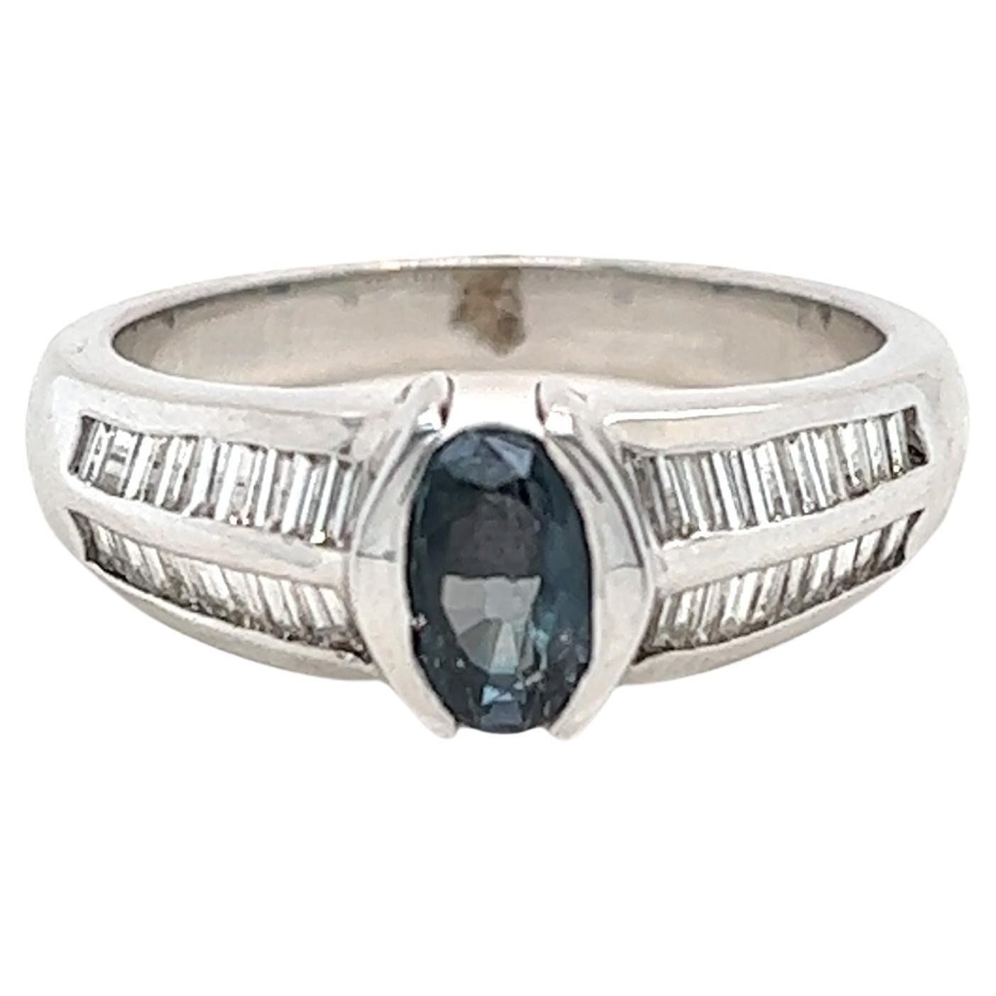 Natural GIA Certified 1.04 Ct. Alexandrite Vintage Ring For Sale