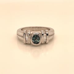 Natural GIA Certified 1.11 Ct, Alexandrite Cocktail Ring