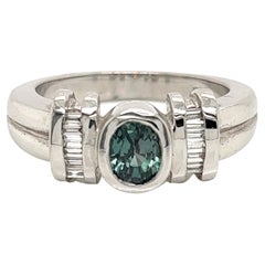 Natural GIA Certified 1.11 Ct, Alexandrite Cocktail Ring