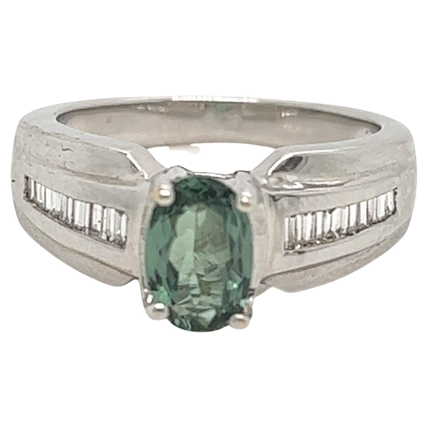 Natural GIA Certified 1.21 Ct. Alexandrite Vintage Ring For Sale