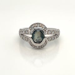 Natural GIA Certified 1.23 Ct. Alexandrite Cocktail Ring
