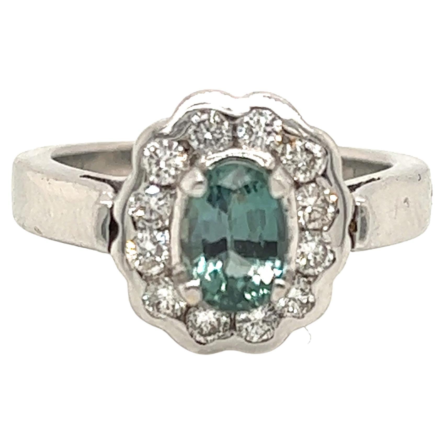 Natural GIA Certified 1.27 Ct  Alexandrite & Diamond Vintage Ring