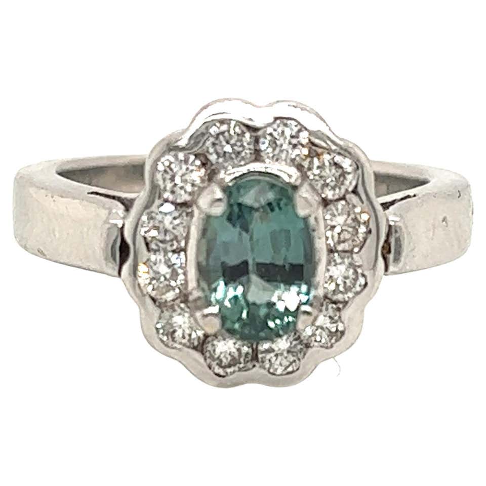 9.27 Carat Natural Alexandrite and Diamond Ring For Sale at 1stDibs ...