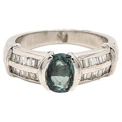 Natural GIA Certified 1.28Ct. Alexandrite Cocktail Ring