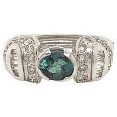 Natürlicher GIA-zertifizierter 1,29 Karat Alexandrit Vintage-Ring