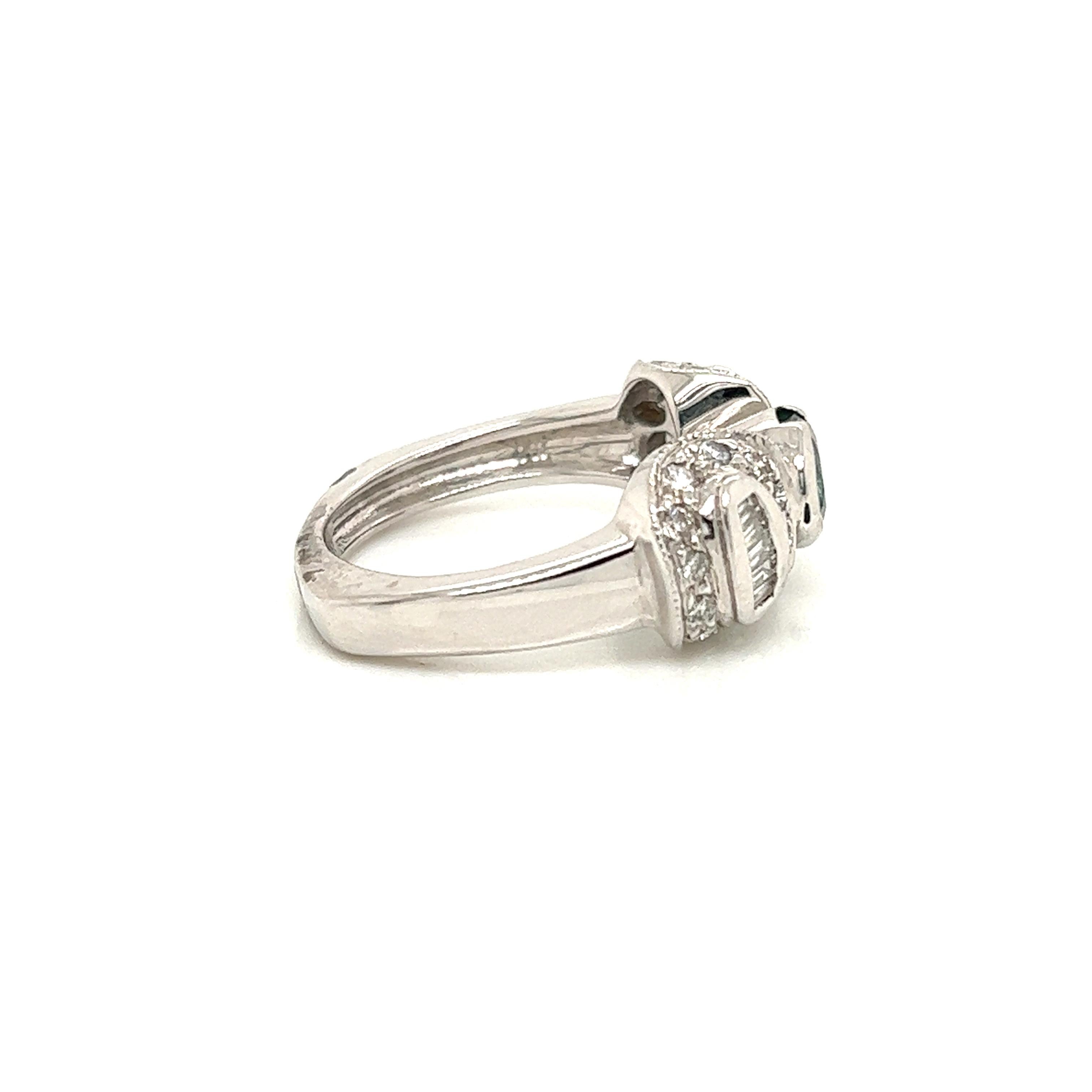 Natürlicher GIA-zertifizierter 1,38 Karat Cocktail-Ring aus Alexandrit (Viktorianisch) im Angebot